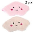 thumbnail image 2 of Coofit Sleep Mask Plush Breathable 2PCS Fashion Lightweight Eye Cover Eye Compress Mask, 2 of 10