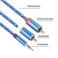 thumbnail image 5 of 3.5mm Jack to 2 RCA Male Stereo Aux Audio Cable for Amplifier Phone Home Theater, 5 of 6