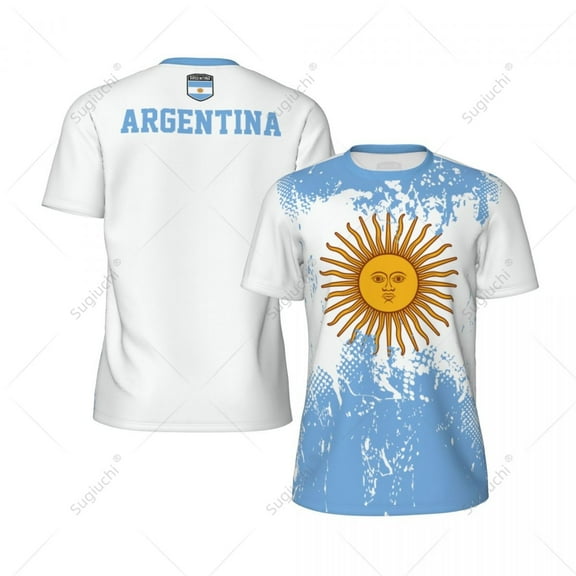Exclusive design Argentina Flag Grain 3D Printed Men For Running Bike Soccer Tennis Fitness Sports tshirt Mesh Fans T-shirt