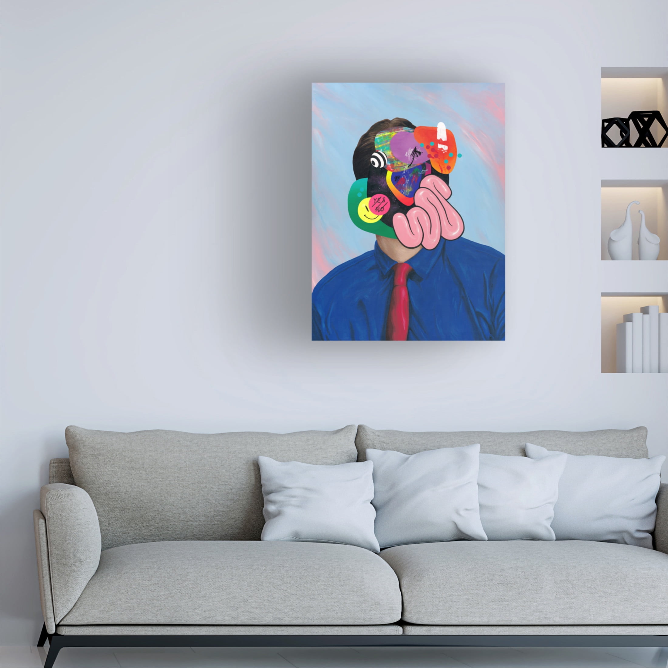 Trademark Fine Art Famous When Dead Trying Hard To Look Busy Canvas Wall Art