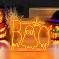 thumbnail image 3 of JIAHomeV Home Decor Halloween LED Neon Lights Create A Atmosphere. These DIY Home Are A Must Have for Parties Making Your Festive Nights Even More Spectacular! Orange,One Size, 3 of 3