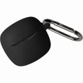 thumbnail image 1 of wonima44 Silicone Case for JBL Tune Flex 2, Soft Flexible Scratch Resistant Protective Cover with Carabiner (Black), 1 of 1