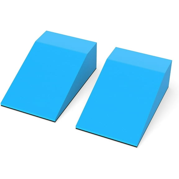 Lumia Wellness Yoga Foam Wedge Blocks, Pelvic Sacral Block, Non-Slip Bottom, Calf Raise, Squat Block, Wrist Support, Pilates