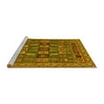 thumbnail image 2 of Ahgly Company Machine Washable Indoor Rectangle Abstract Yellow Modern Area Rugs, 5' x 7', 2 of 4