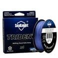 thumbnail image 1 of SALE! Brand TRIDENT Series 500M Braided Line, 4 Strands PE, for Saltwater Fishing, Multifilament Fishing Line Gem Blue 70LB 0.45mm, 1 of 6