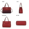 thumbnail image 6 of MKF Collection Quinn Triple Compartments Color Block Tote Women's Handbag by Mia K-Light Grey, 6 of 8