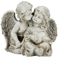 thumbnail image 2 of Northlight Double Cherubs with Heart Statue - 9", 2 of 8