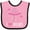 Pink and Black, variant on Inktastic Jellyfish Pink Ocean Creature Girls Baby Bib