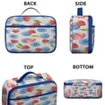 thumbnail image 3 of Strawberry Fruit Insulated Lunch Box Bag for School Reusable Insulated Lunch Bag for Women Men Meal Containers with Exterior & Interior Pockets Collection, 3 of 6