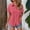 #1-Hot Pink, variant on Coorders Womens Tops Clearance under $10, V Neck Collared Button Down Shorts Sleeve Shirts, #1-GreenSize, L