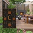 thumbnail image 3 of Halloween Black Cat Garden Flags For Outdoor, Fall Mystical Whimsical Pumpkin Leaf Star Moon Small Double Side Yard Flags Weather Proof Garden Decor for Lawn Outside Holiday 12 x 18 Inches, 3 of 9