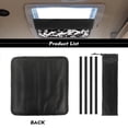 thumbnail image 6 of XYZCANDO Cow RV Window Shade Fire Camper Window Cover RV Skylight Cover Foldable RV Black Out Shade for Window RV Roof Vent Skylight Insulator Window Cover RV Accessories Sunshade Black, 6 of 7