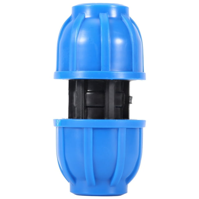 5Pcs PE Pipe Adapter, Plastic 20mm to 20mm Straight Water Pipe Connector Pipe Connection Adapter Fitting