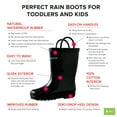 thumbnail image 3 of Oaki Kids Waterproof Rain Boots with Easy-On Handles, 3 of 3