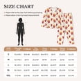 thumbnail image 4 of Vsdgher Popcorn Pajamas Set Long Sleeve Sleepwear Womens Button Down Nightwear Pj Sets-Large, 4 of 7