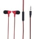 thumbnail image 2 of Audífonos trenzado en la oreja con control de línea de graves y crujido con micrófono (rojo) Likrtyny  Para estrenar, 2 of 9