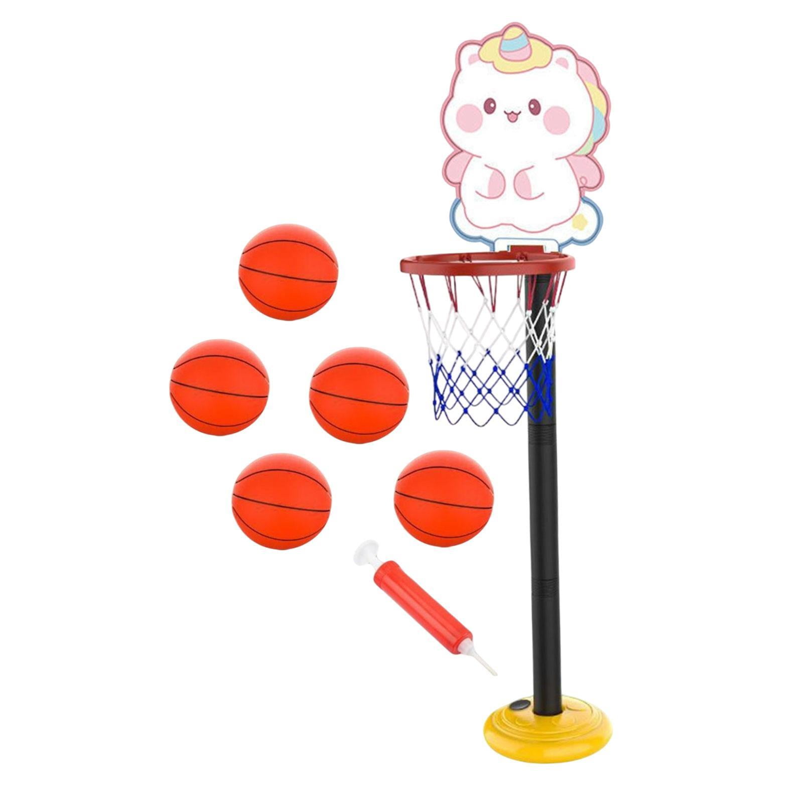 harayaa Basketball Hoop Set for Kids Basketball Stand Basket Supplies Basketball Net for White