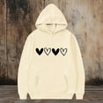 thumbnail image 6 of SGFCWSX Girls Oversized Heart Print Hoodie, Kids Comfort Pullover Soft with Pocket Sweatshirt for Daily Casual Wear Beige Size 7-8 Years, 6 of 6