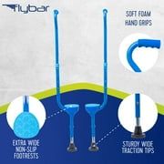 Flybar Maverick Walking Stilts For Kids (Small) ? Adjustable Height ? For Ages 5 & Up, Up to 190 Pounds BLUE
