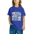 thumbnail image 4 of Frnrwgo Shirt for Teen Boys Girls Blue Kids 100th Day of School T-Shirt Celebration Top 3-14 Years, 4 of 5
