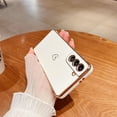 thumbnail image 2 of Compatible with Samsung Galaxy S21 5G Case for Women Girls, Cute Love Heart Pattern Electroplated Design Soft Slim TPU Protective Bumper Cover for Samsung Galaxy S21 6.2＂-White, 2 of 10