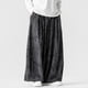 thumbnail image 5 of Ceisia Men Solid Color Multi Pocket Linen Workwear Pants Loose Wide Gift Leg Casual Trousers, 5 of 8