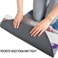 thumbnail image 3 of Watercolor Feather and Dreamcatcher Pattern Hot Yoga Mat Towel Non Slip for Hot Yoga - Quick-Drying Yoga Mat Cover with 4 Corner Pockets with Travel Bag - Hot Yoga Towel Non Slip 70"x26", 3 of 6