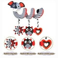 Spiral Hanging Stroller Baby Toys, Newborn Black and White High