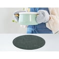 thumbnail image 5 of REGALWOVEN Set of 6 Placemats for Kitchen Dining Table Decor, Faux Leather Washable Heat Resistant Table Mat Wipeable Placemats Dark Green 13*13in, 5 of 7