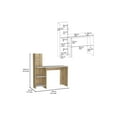 thumbnail image 5 of We Have Furniture Desk Wichita, Four Shelves, Light Oak / White Finish, 5 of 6