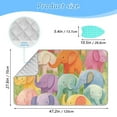 thumbnail image 2 of Cute Little Elephants Ironing Board Covers Heat Resistant Ironing Pad Mat Portable for Travel Washer Dryer Table, 2 of 6