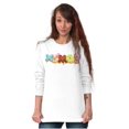 thumbnail image 5 of XOMG POP Sweet Frosted Donuts Logo Women's Long Sleeve T Shirt Brisco Brands L, 5 of 6