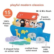 Mentari Toys - Shape Sorting Animal Ark - Christian Religion and Bible Story Based - Ages 24M+