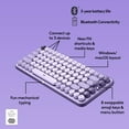 thumbnail image 2 of Logitech POP Keys Mechanical Wireless Keyboard with Customizable Emoji Keys, Compact Design, Bluetooth, Cosmos, 2 of 9