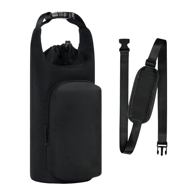 Botella de Agua Aislada Manga de Botella de Agua Deportiva Al Aire Libre, Caja Protectora de Taza Aislada Portátil con Correa de Hombro