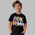 thumbnail image 5 of EnJoCho Girls Short Sleeve T Shirts Kids Summer Crewneck 5th Grade Tops Basic Tees Boys Back-to-School Tshirt School Unifor𝗆 Shirts Back-to-School Tops for Elementar𝗒 Girls, 5 of 5