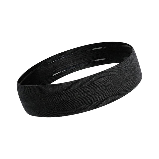 Almencla Running Headband Accessories Gift Non Slip Sweatband for Soccer Gym Exercise Black