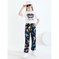 thumbnail image 5 of Usaibhir Girl Outfits Short Sleeve Printed Crop Tops + Camouflage Pants 2pcs Summer Clothes Set 7-14T, 5 of 13