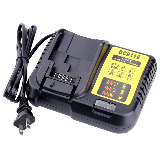 Cargador de batería Biswaye DCB112 de 20 V como máximo compatible