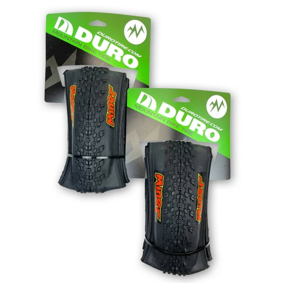 Two Duro 26x1.95 Miner Mountain Bike Tires, Multi Purpose Tread, Folding Beads