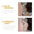thumbnail image 2 of Épingle à Cheveux Chinoise en Forme de U, Épingle à Cheveux à Pompon Papillon, Épingle à Cheveux en Métal, 2 of 8