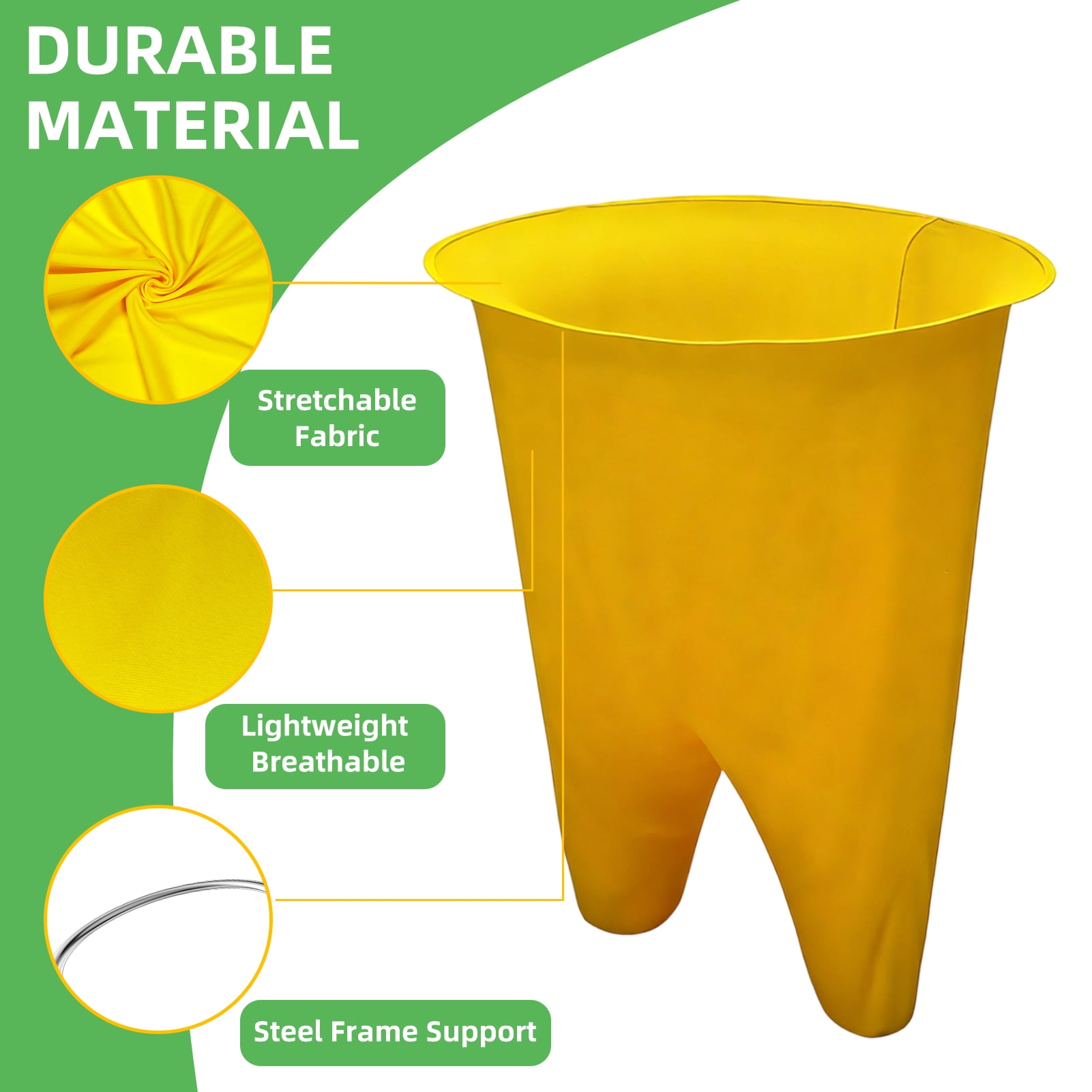 Granny Pants Yard Game, Granny Pants Outdoor Game, with Yellow & Blue Pants and 8 Bouncy Balls & 1 Air Pump, Giant Yard Games for Adults Friends Gathering Backyard Lawn Party(11 PCS)
