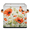 Multicolor 1, variant on CURLYOOT Elephant 11 x 11 Inch Cube Storage Bin, Decorative Storage Cube Foldable Basket with Leather Handle, Fabric Bin for Closet Shelves Home Organizer