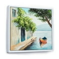 thumbnail image 3 of A Beautiful Summer Day With Gondola In Venice 16 in x 16 in Framed Painting Canvas Art Print, by Designart, 3 of 5