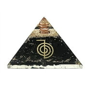 Shungite Crystal Orgone Pyramid, Organite Pyramid Reiki