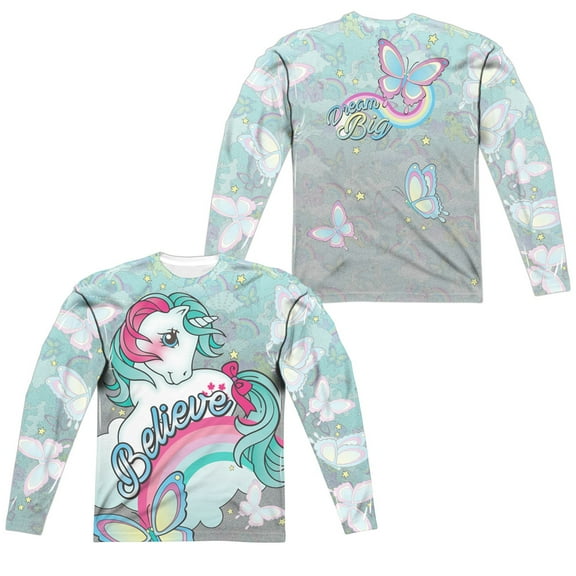 My Little Pony Retro - Believe In Dreams (Front/Back Print) - Regular Fit Long Sleeve Shirt - X-Large
