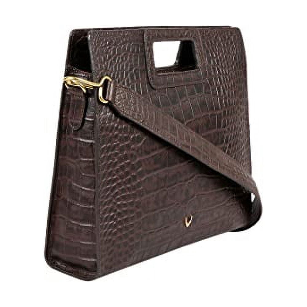 Hidesign Leather Fashion Women's Briefcase Bag & Shoulder Bag with a Detachable & Adjustable Shoulder Strap - size ( 12"L x 11"H x 2"W )