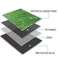 thumbnail image 4 of Realistic Thick Artificial Grass Turf Lawn -Indoor Outdoor Garden Lawn Landscape Synthetic Grass Mat - Thick Fake Grass Rug 1FTX66FT, 4 of 7