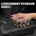thumbnail image 2 of Round Car Trash Can 7×5.9in Waterproof, Durable, Not Easy To Fade, Easy To Install And Disassemble To Prevent Interior Pollution Saddlebrown Buffalo Plaid Check Tartan Scotland_4, 2 of 7