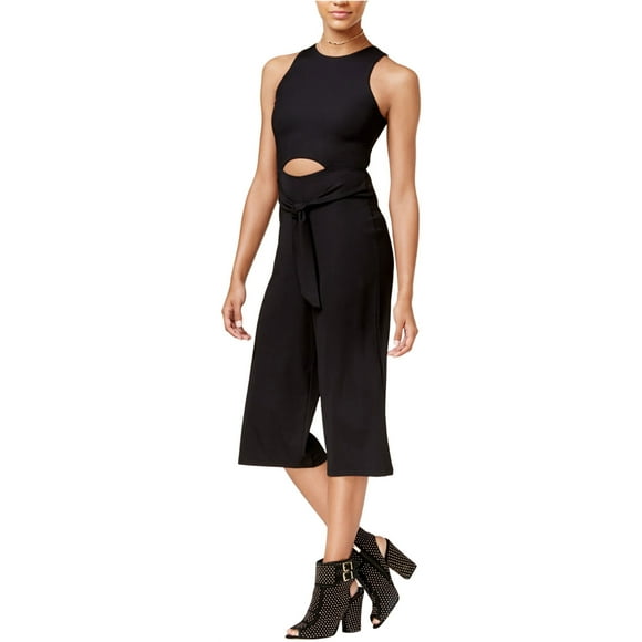 Material Girl Combinaison Gaucho Découpée pour Femmes, Noir, Petit